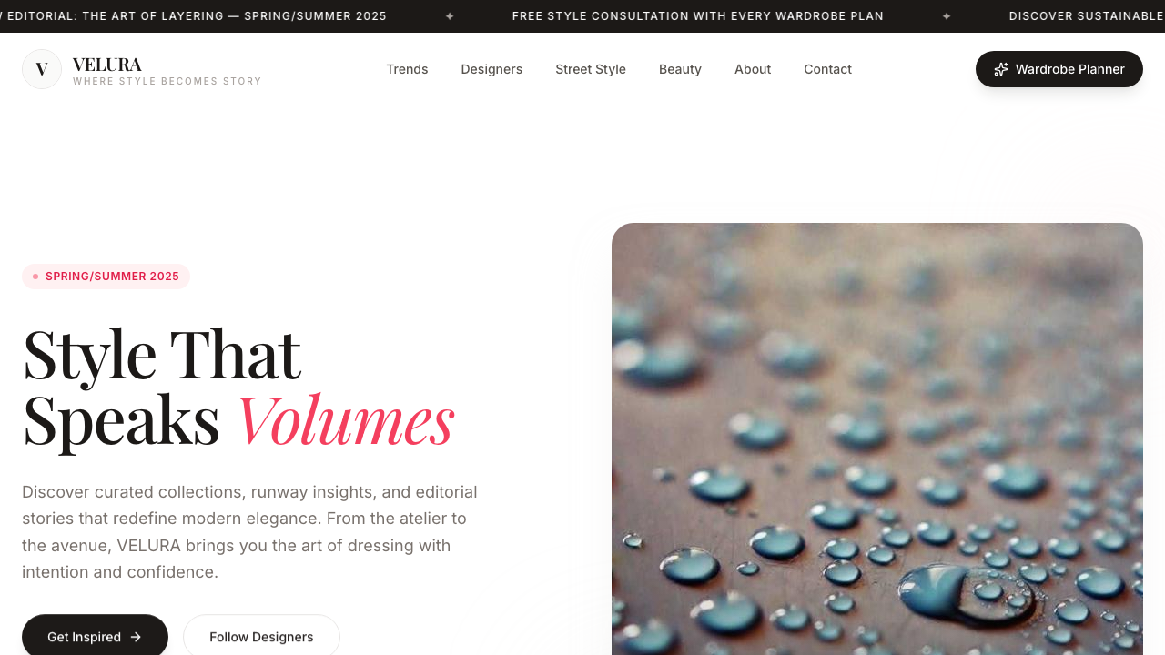 View Style and Fashion page