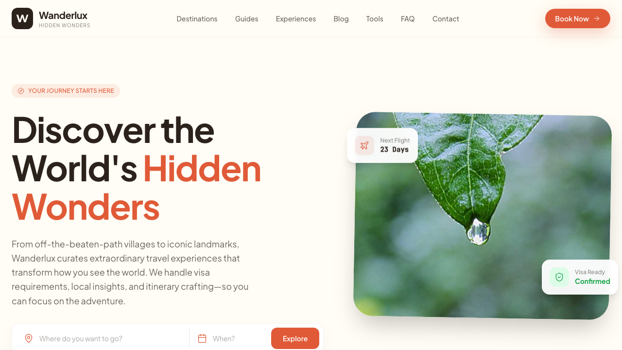 View Travel page