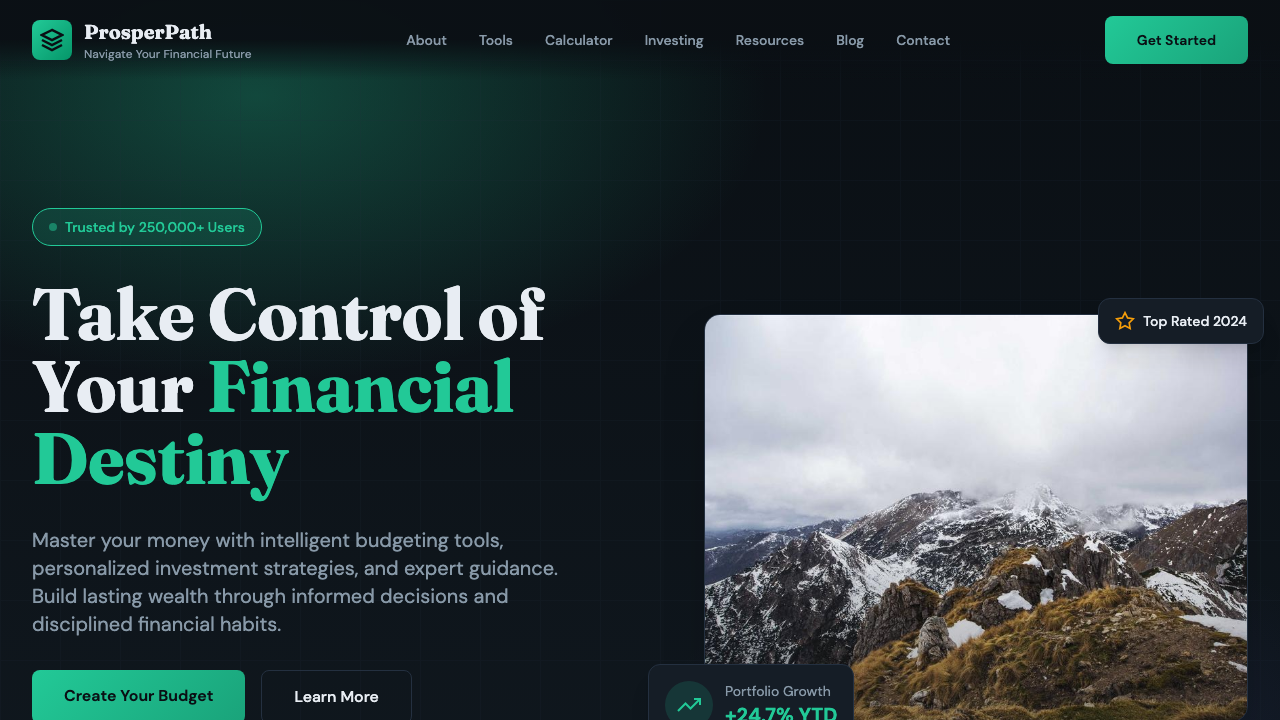 View Personal Finance page