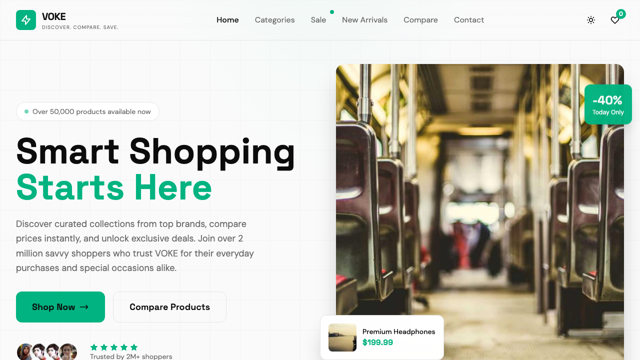 View Shopping page