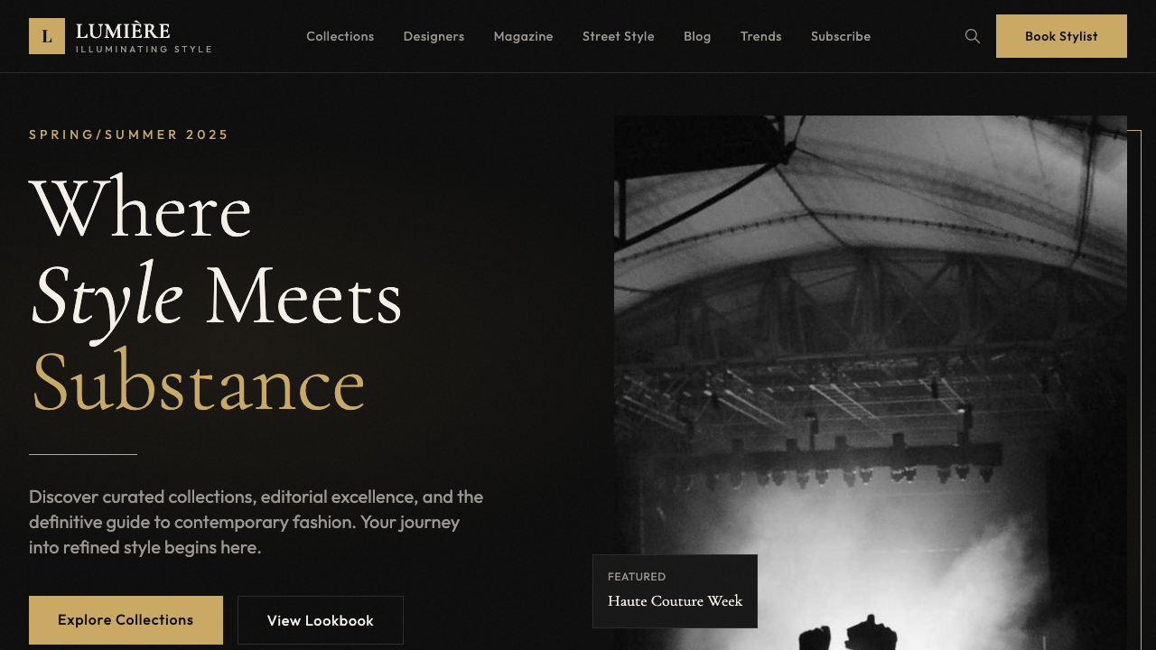 View Style and Fashion page