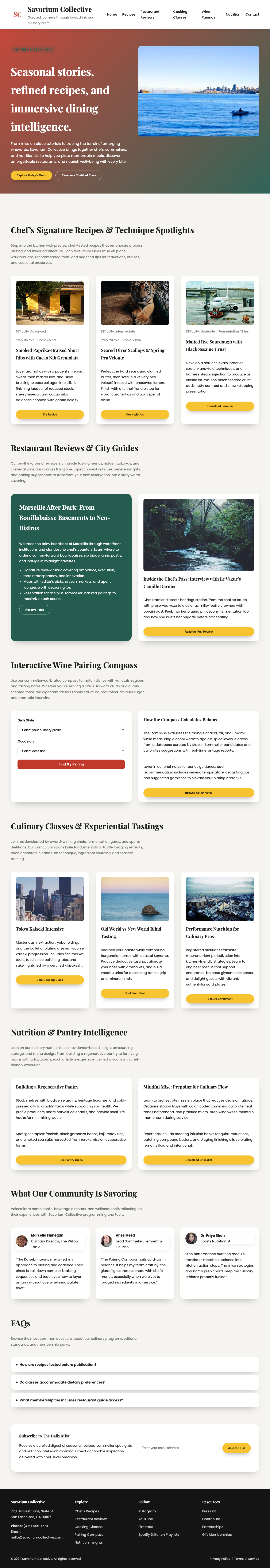 Food And Drink page with no accessibility violations