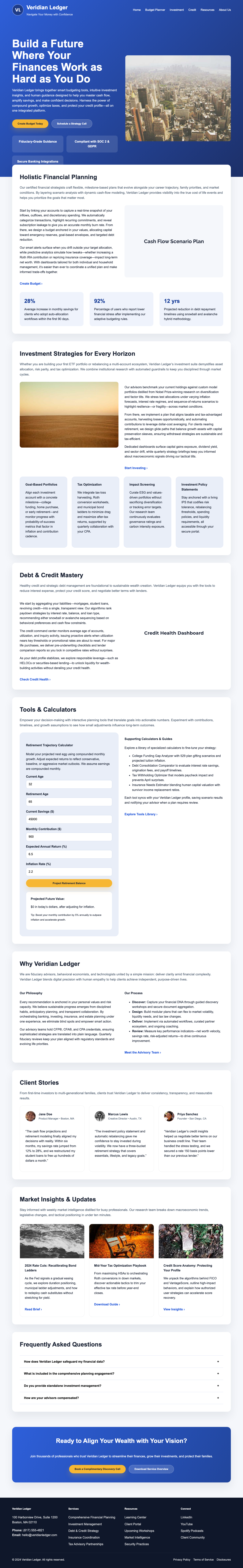 Personal Finance page with no accessibility violations