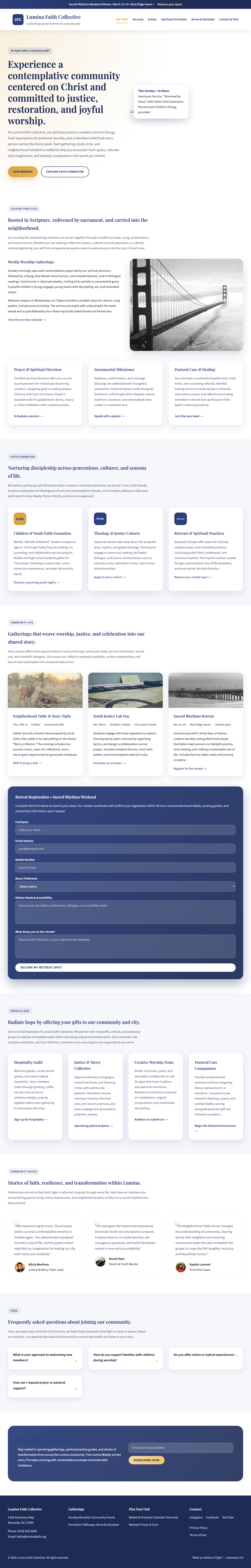 Religion And Spirituality page with AIMAC score 2 (1 serious violations)