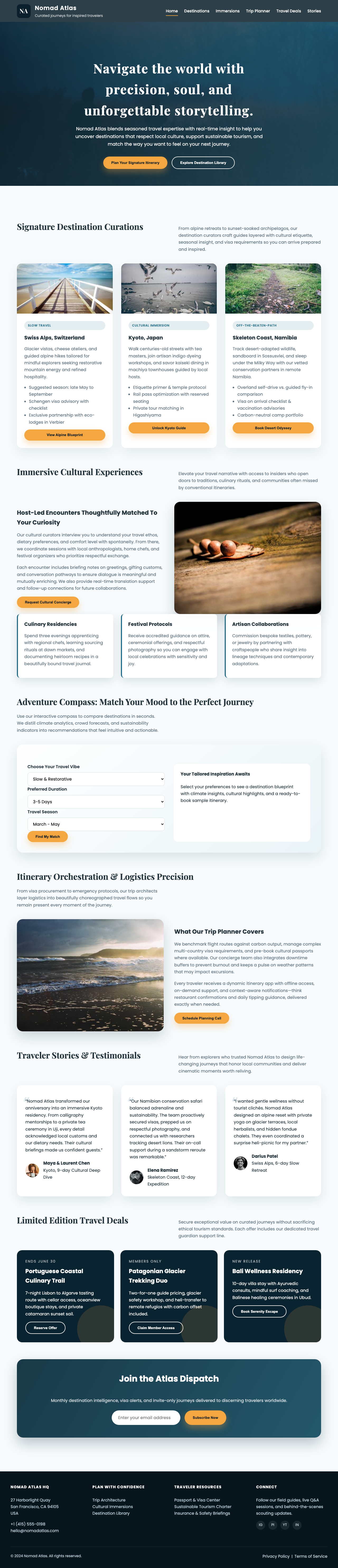 Travel page with no accessibility violations