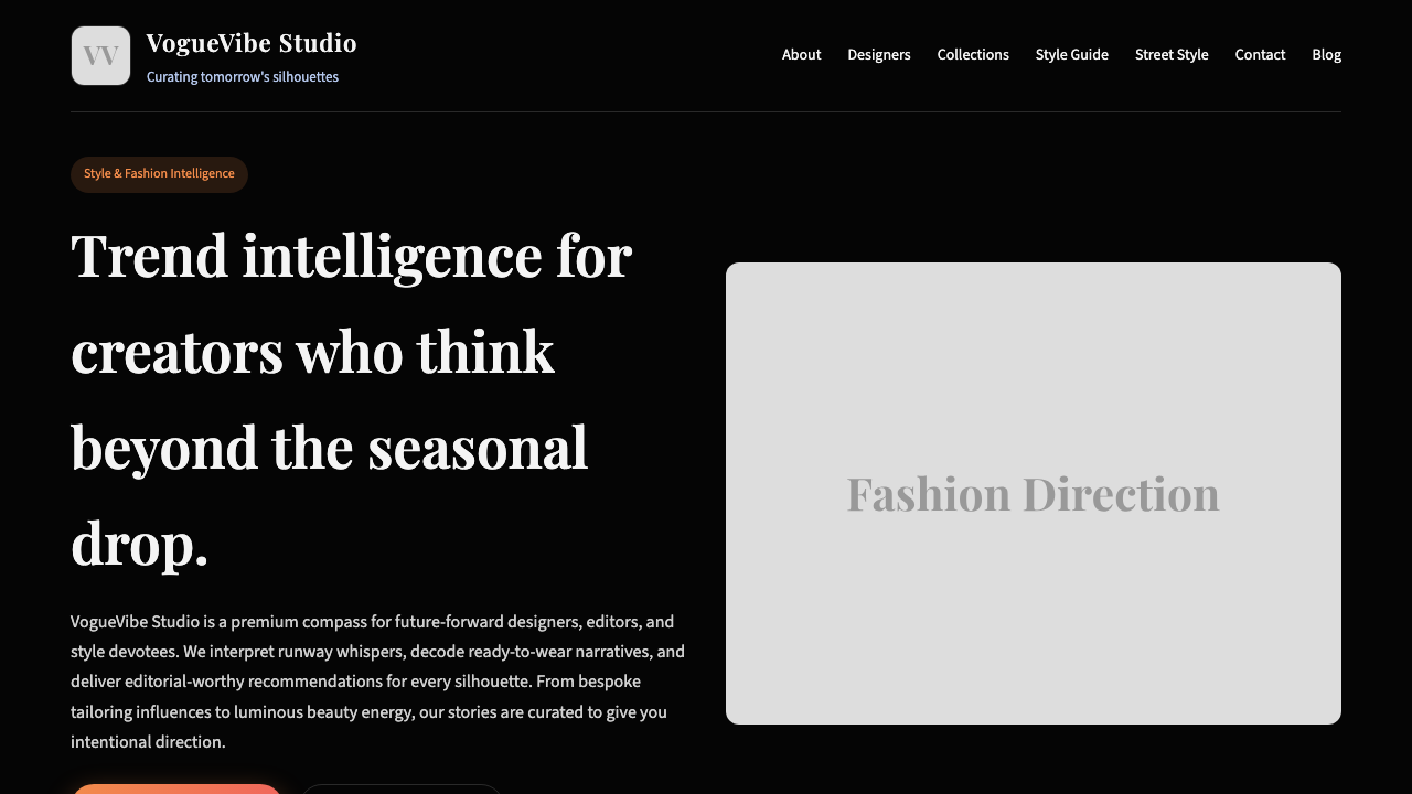 View Style and Fashion page