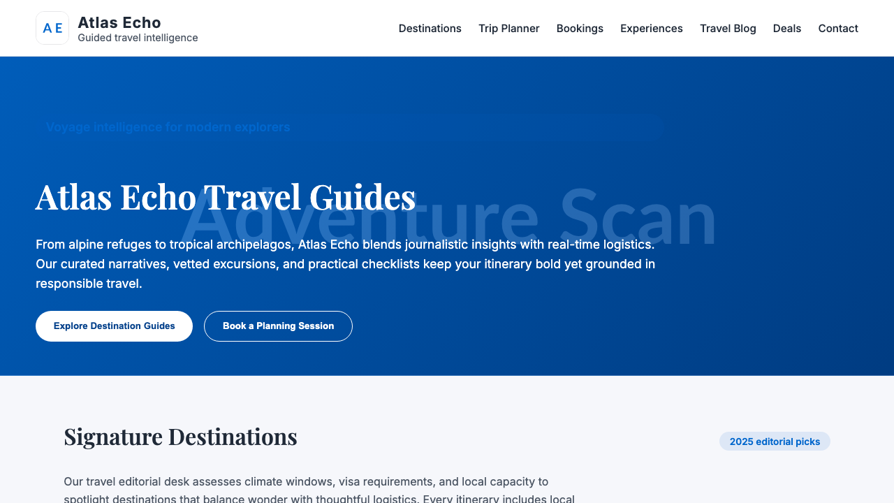 View Travel page