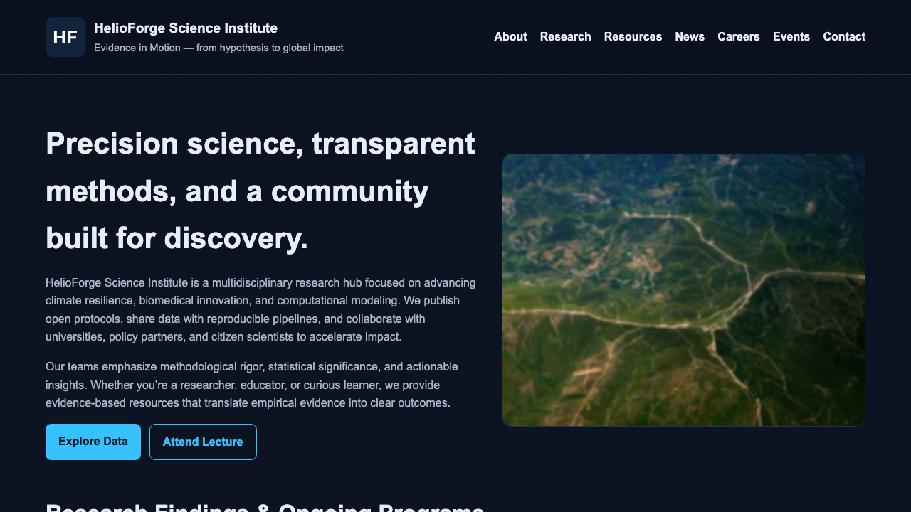 View Science page