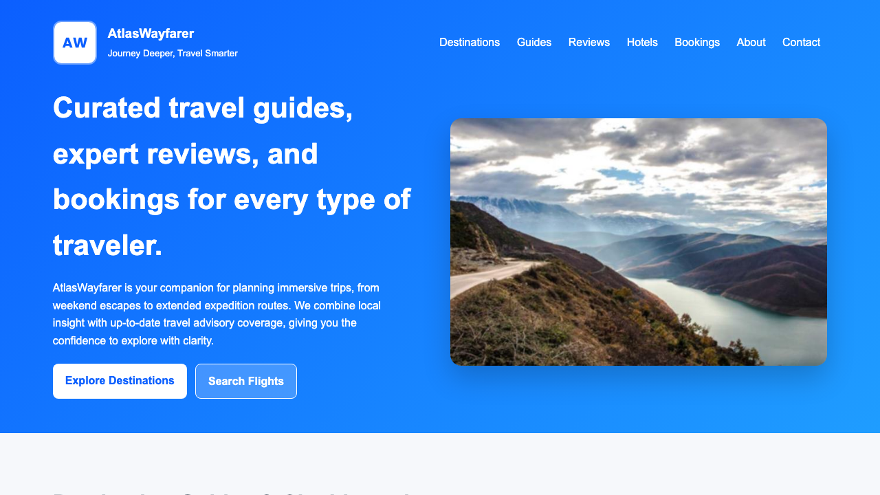 View Travel page