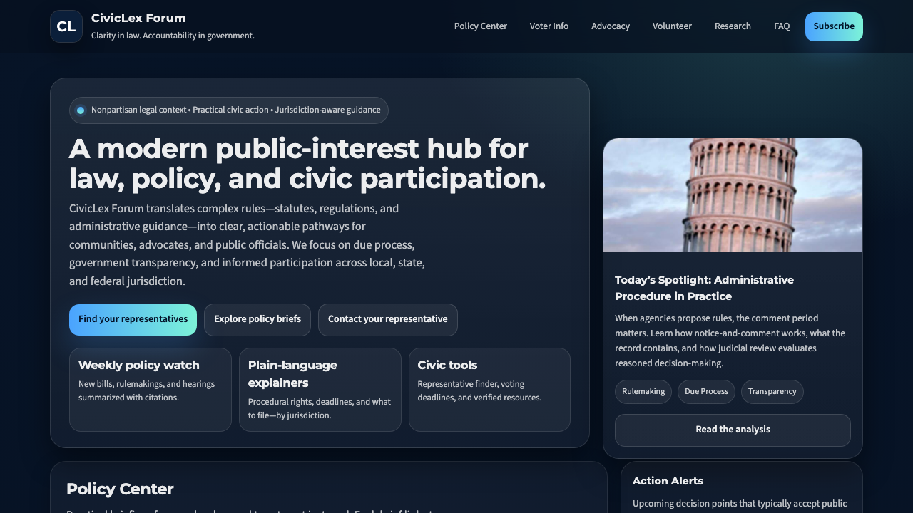 View Law Government and Politics page