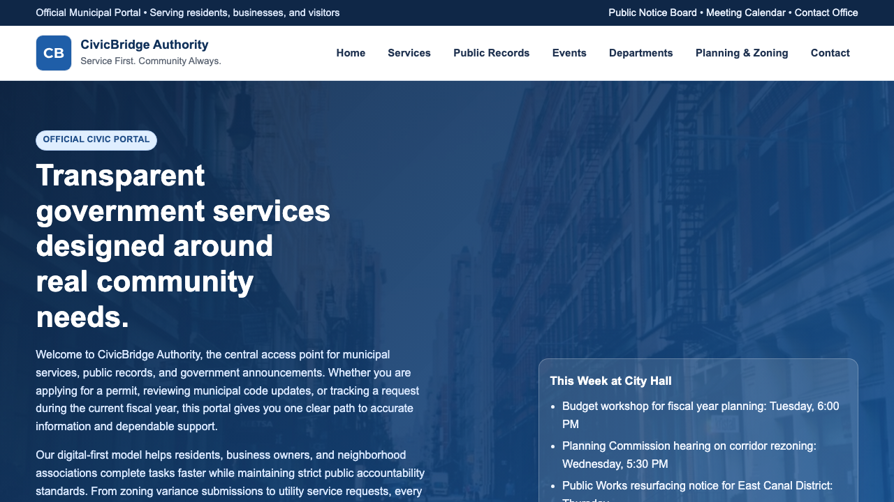 View Government page