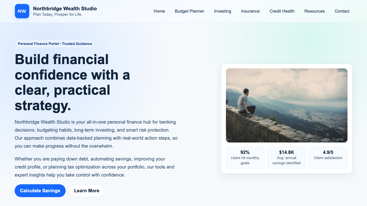 View Personal Finance page