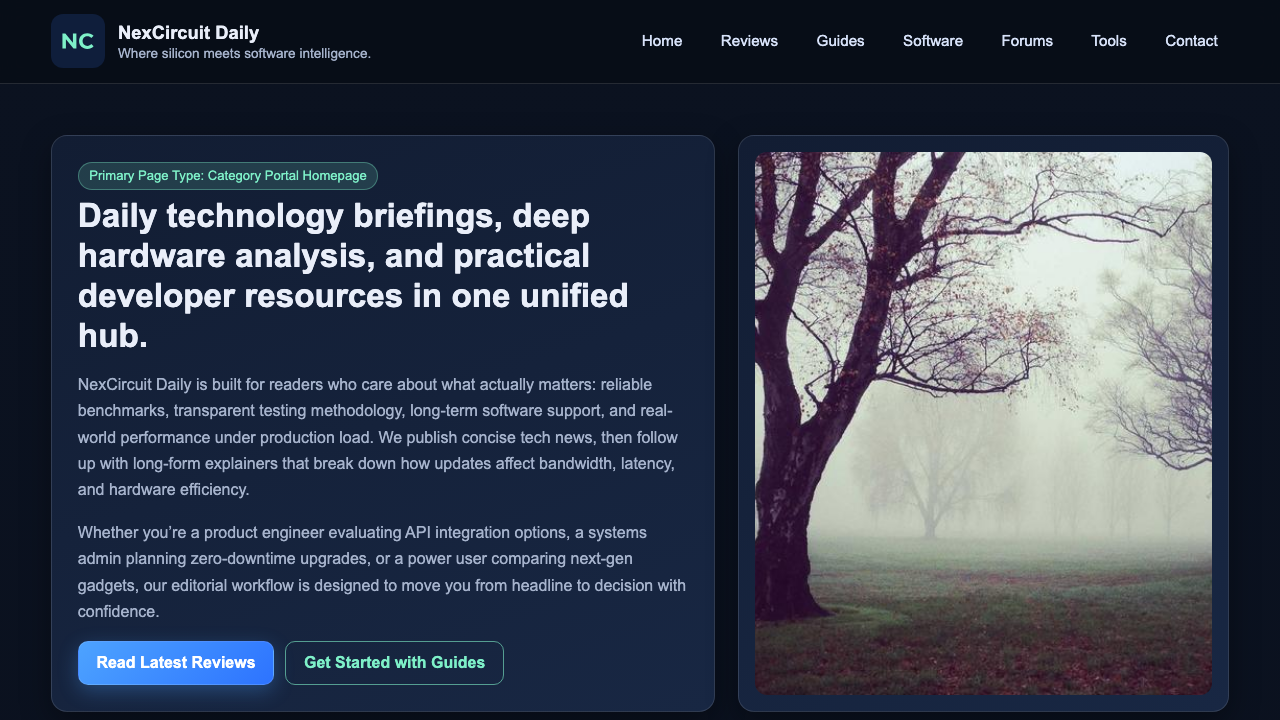 View Technology and Computing page