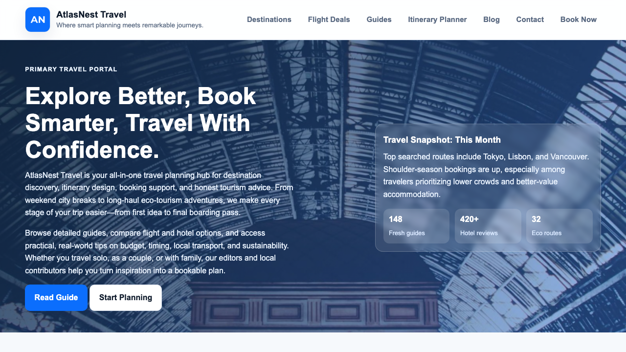 View Travel page