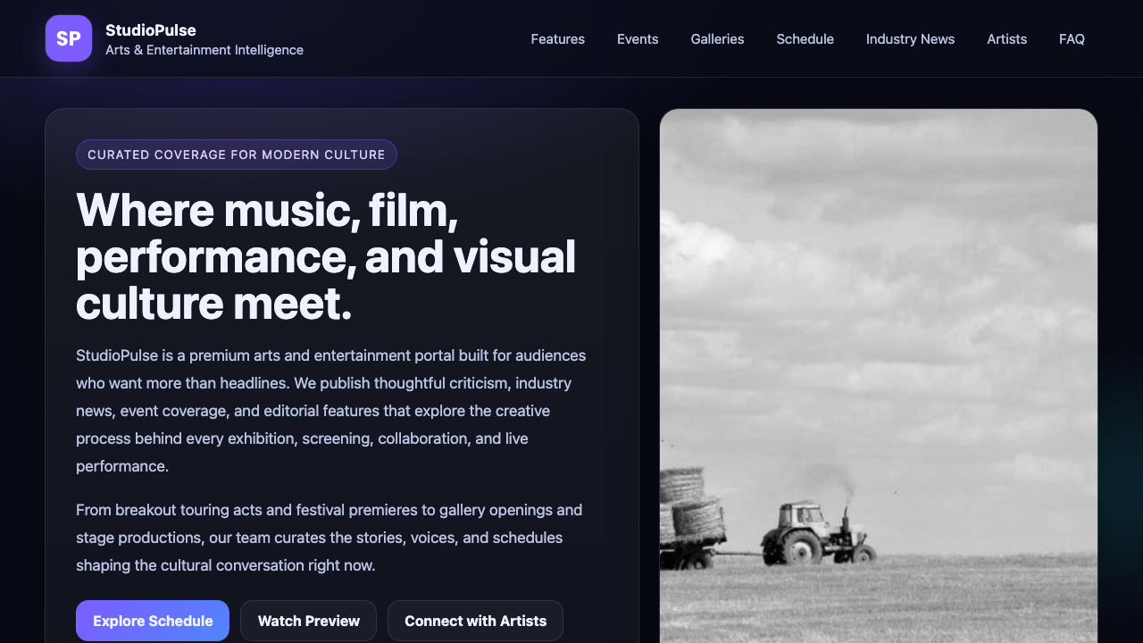 View Arts and Entertainment page