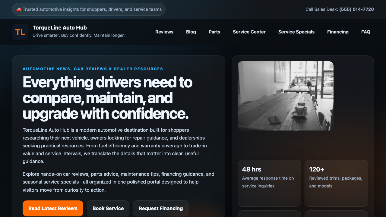 View Automotive page