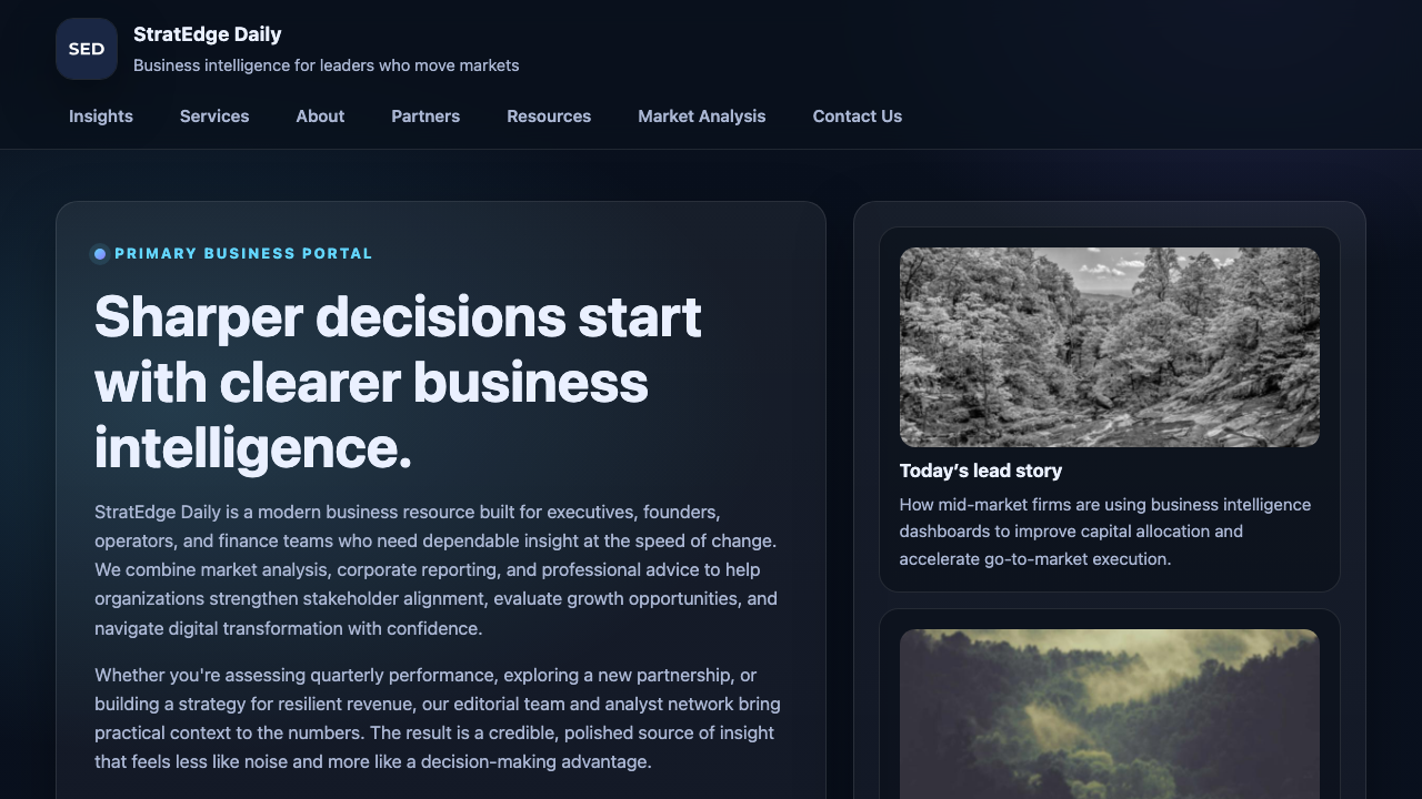 View Business page