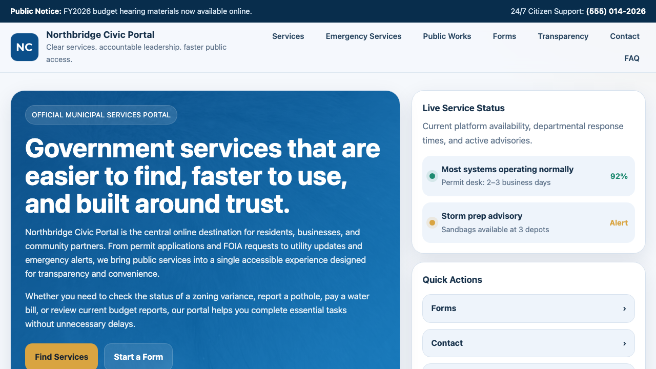 View Government page