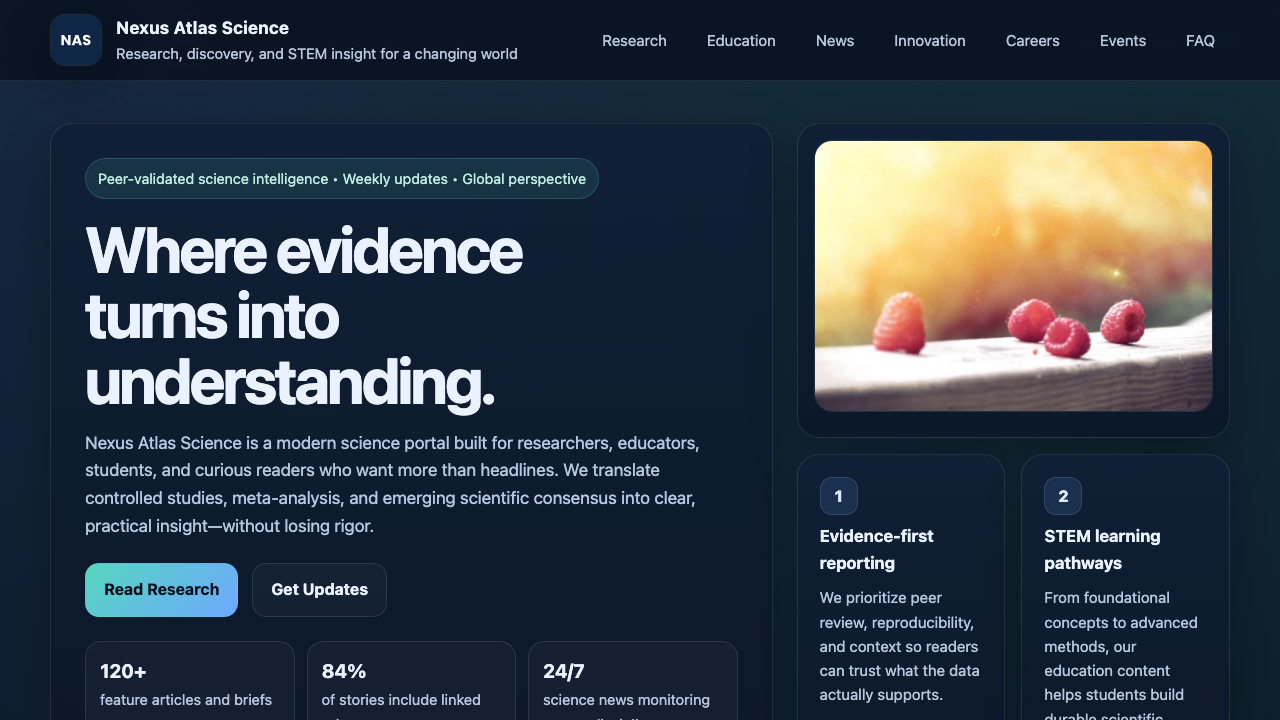 View Science page
