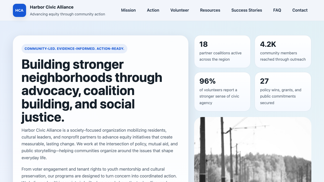 View Society page
