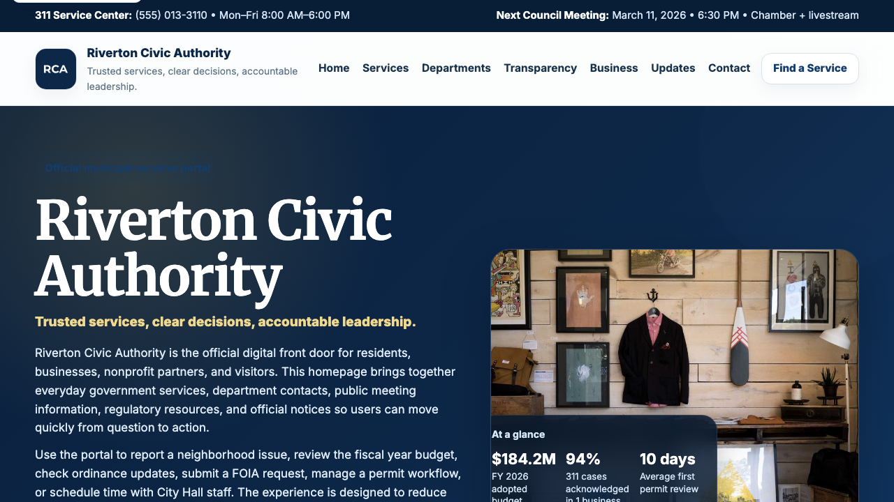 View Government page