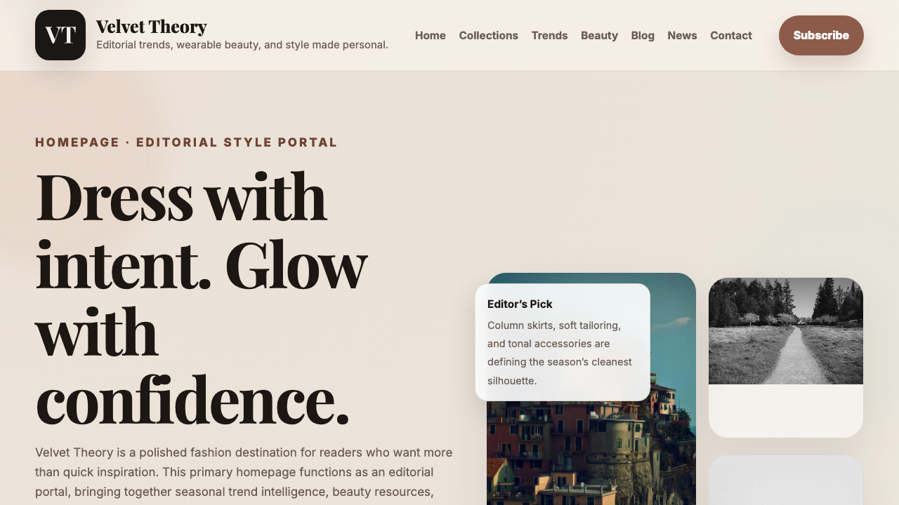 View Style and Fashion page