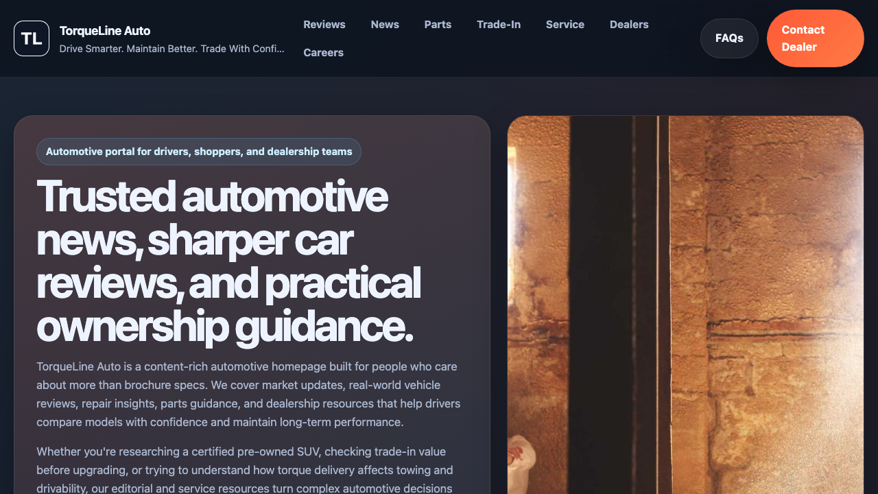 View Automotive page