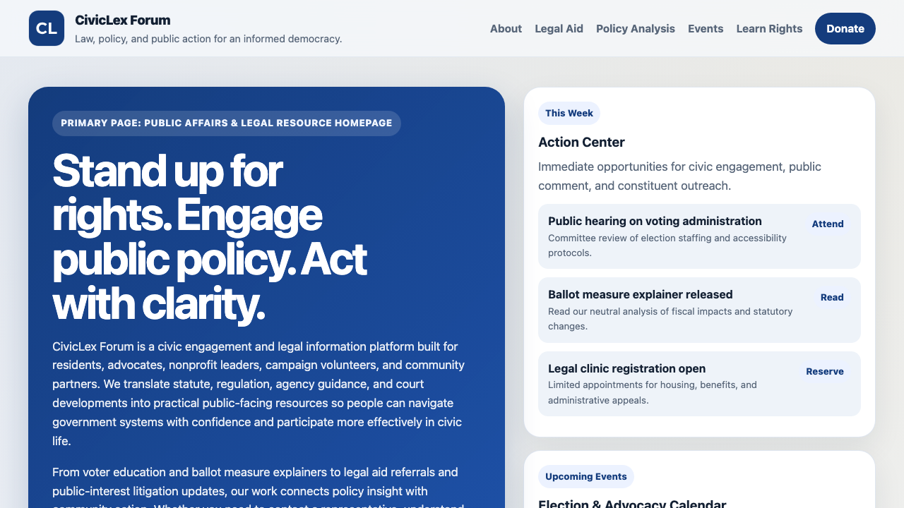 View Law Government and Politics page