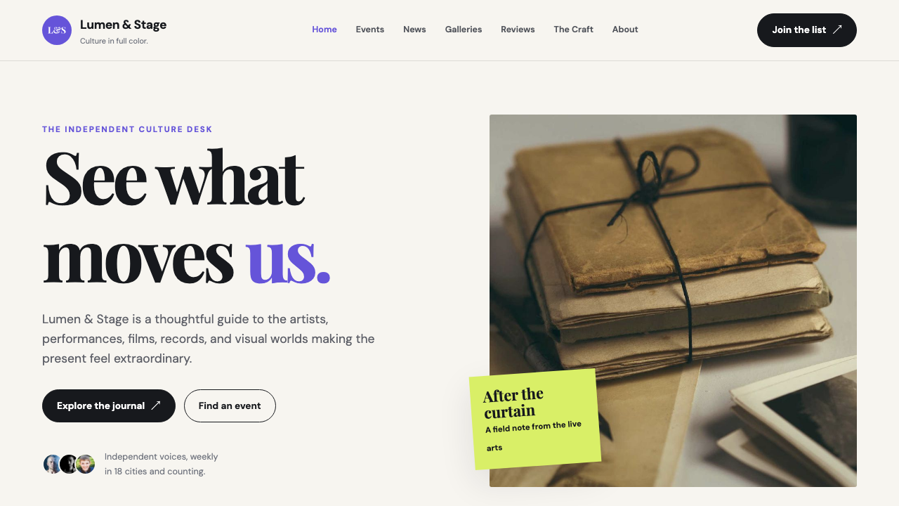 View Arts and Entertainment page