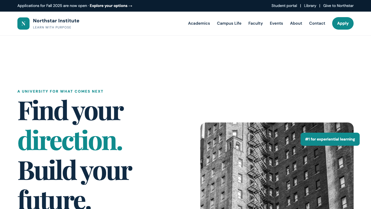 View Education page