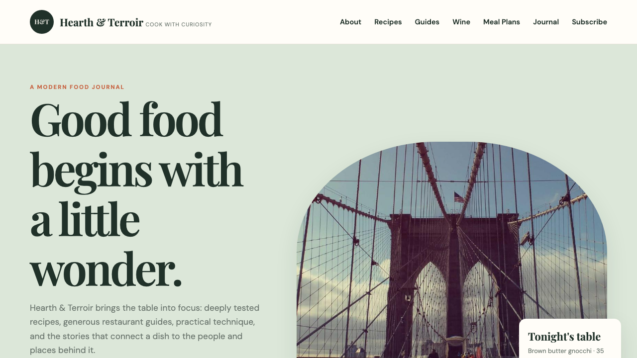 View Food and Drink page