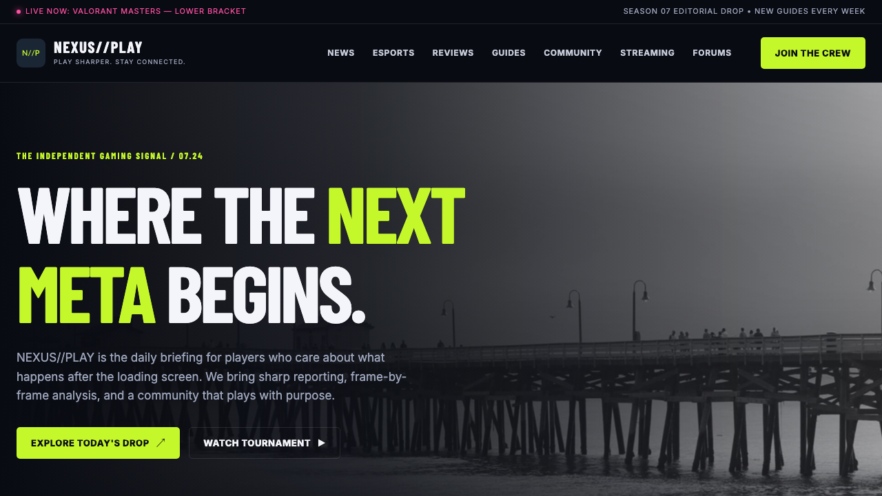 View Gaming page