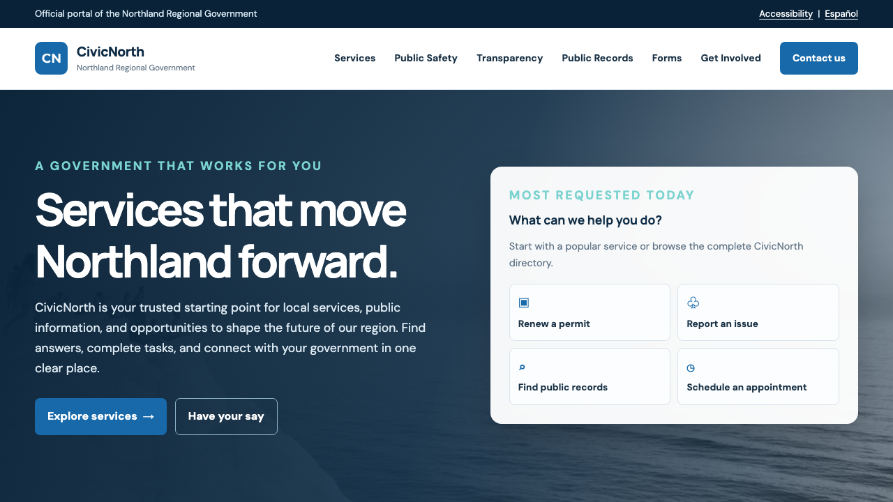 View Government page