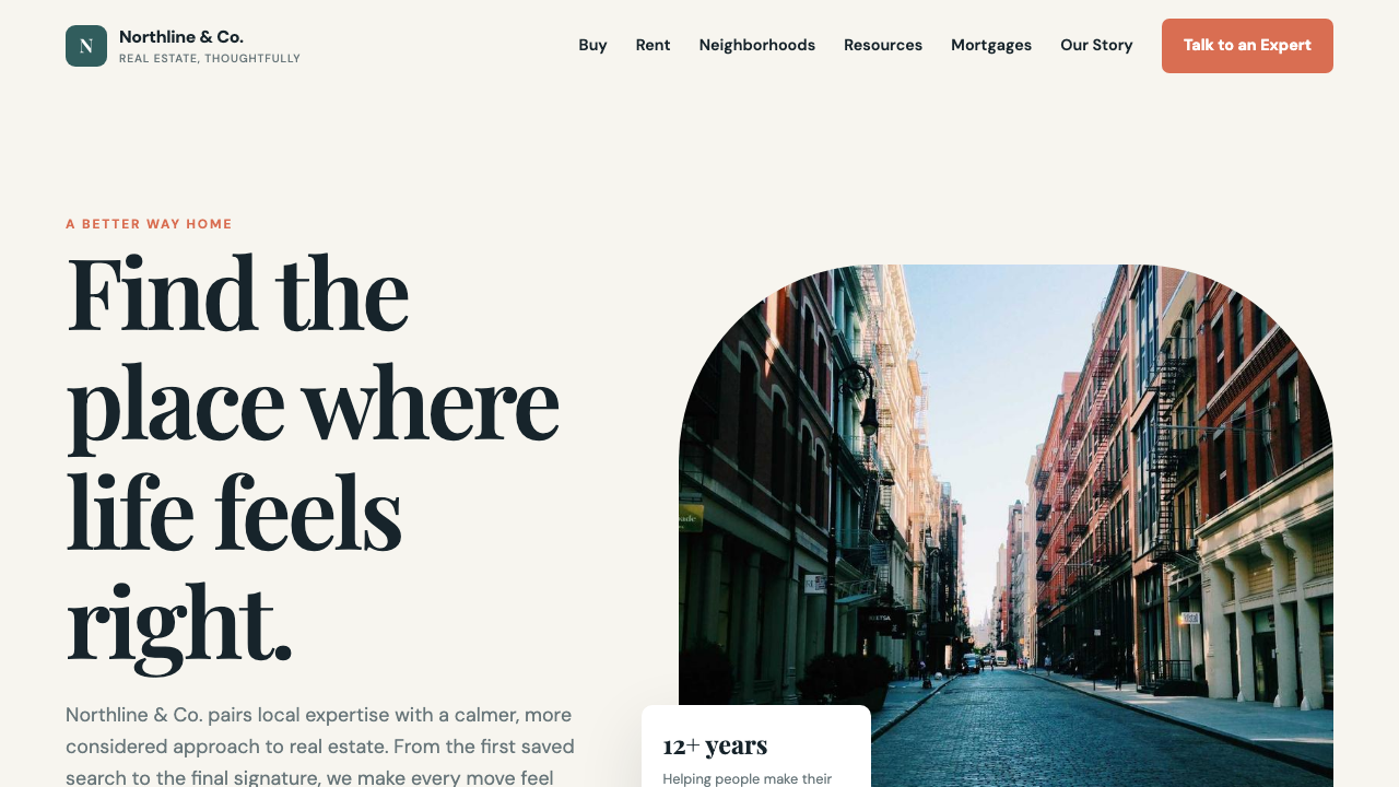 View Real Estate page