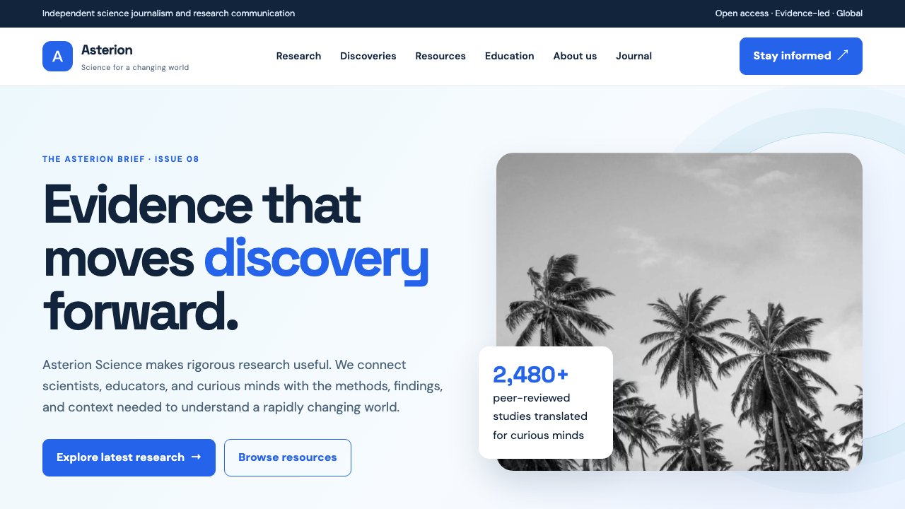 View Science page