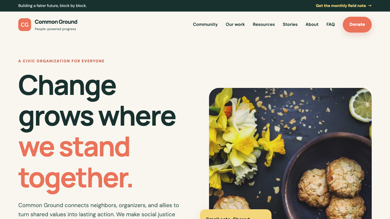 View Society page