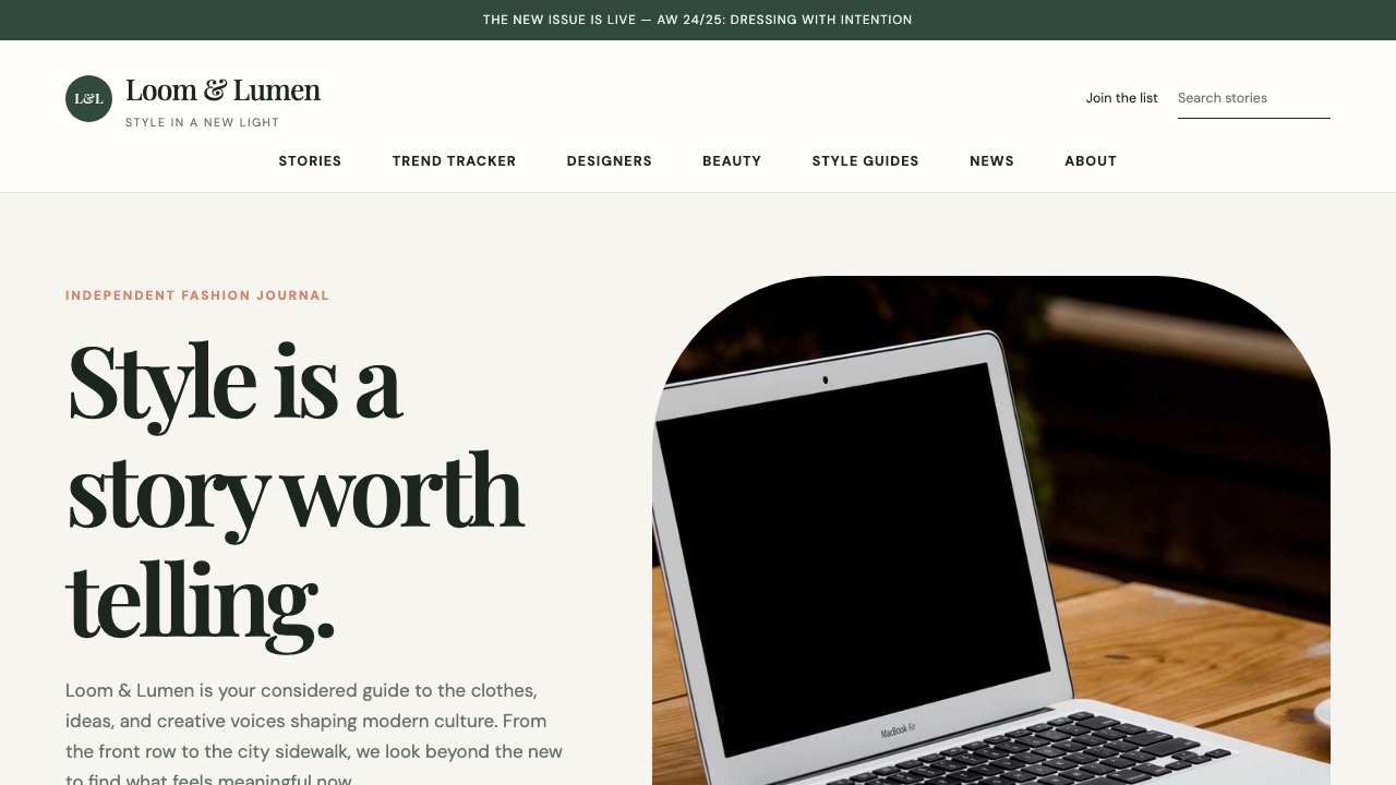 View Style and Fashion page