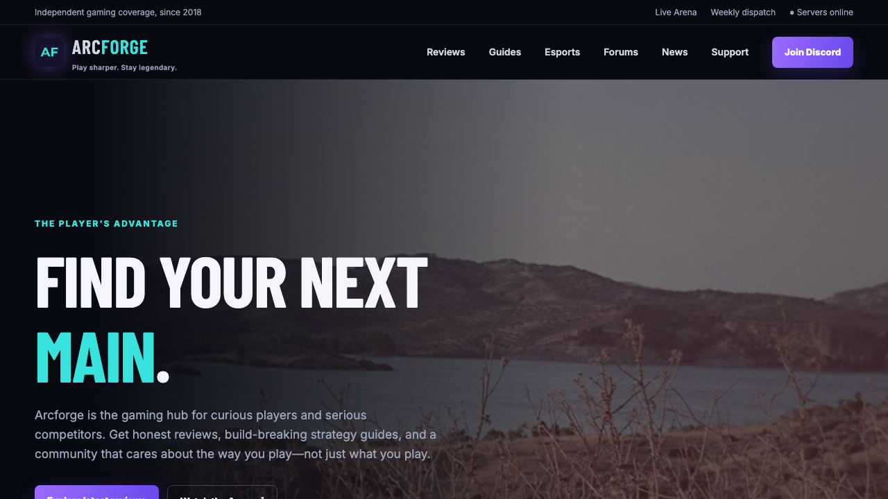View Gaming page