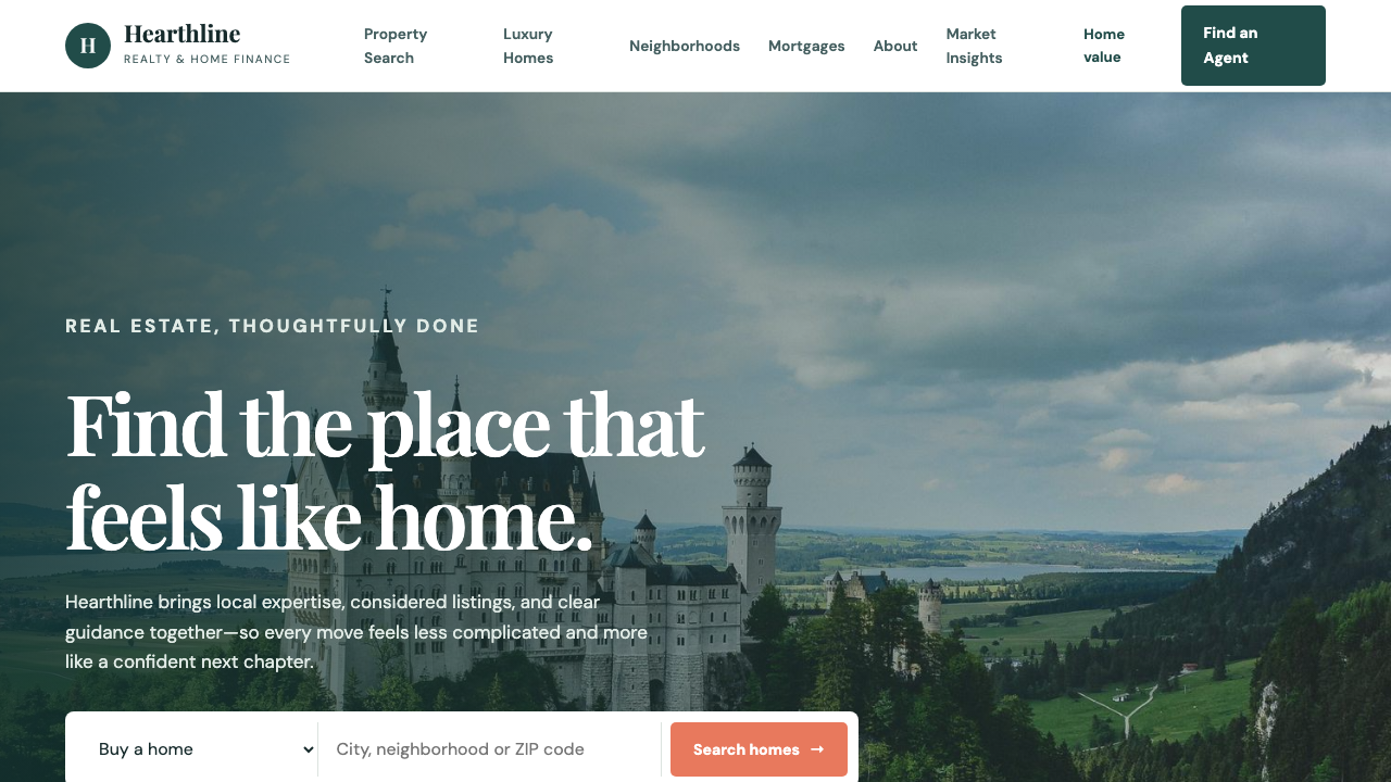 View Real Estate page