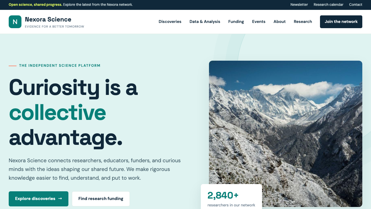 View Science page
