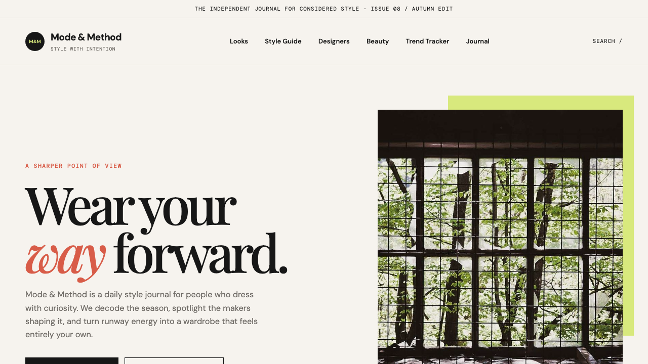 View Style and Fashion page