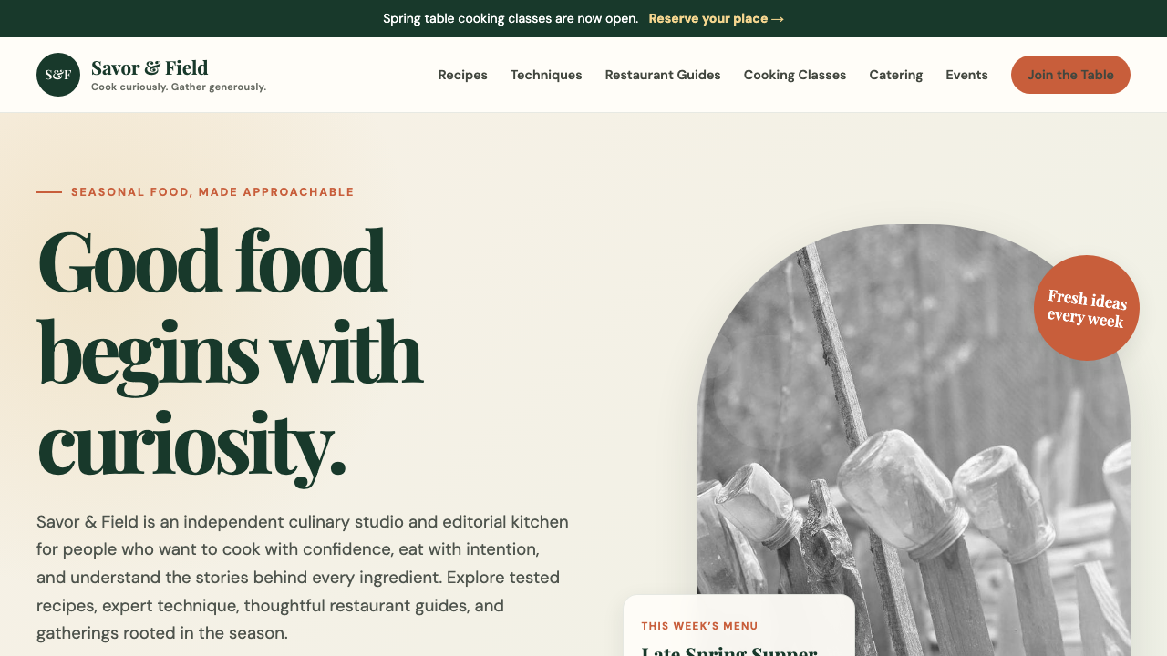 View Food and Drink page