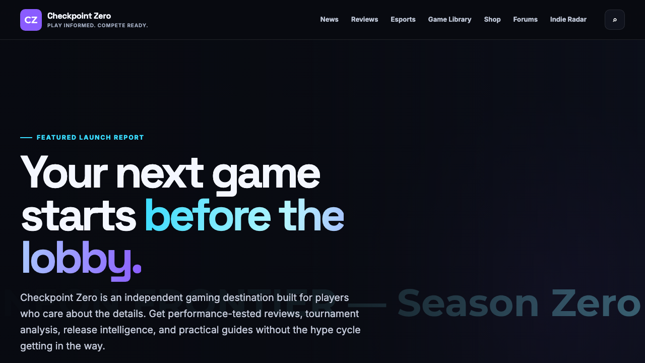 View Gaming page