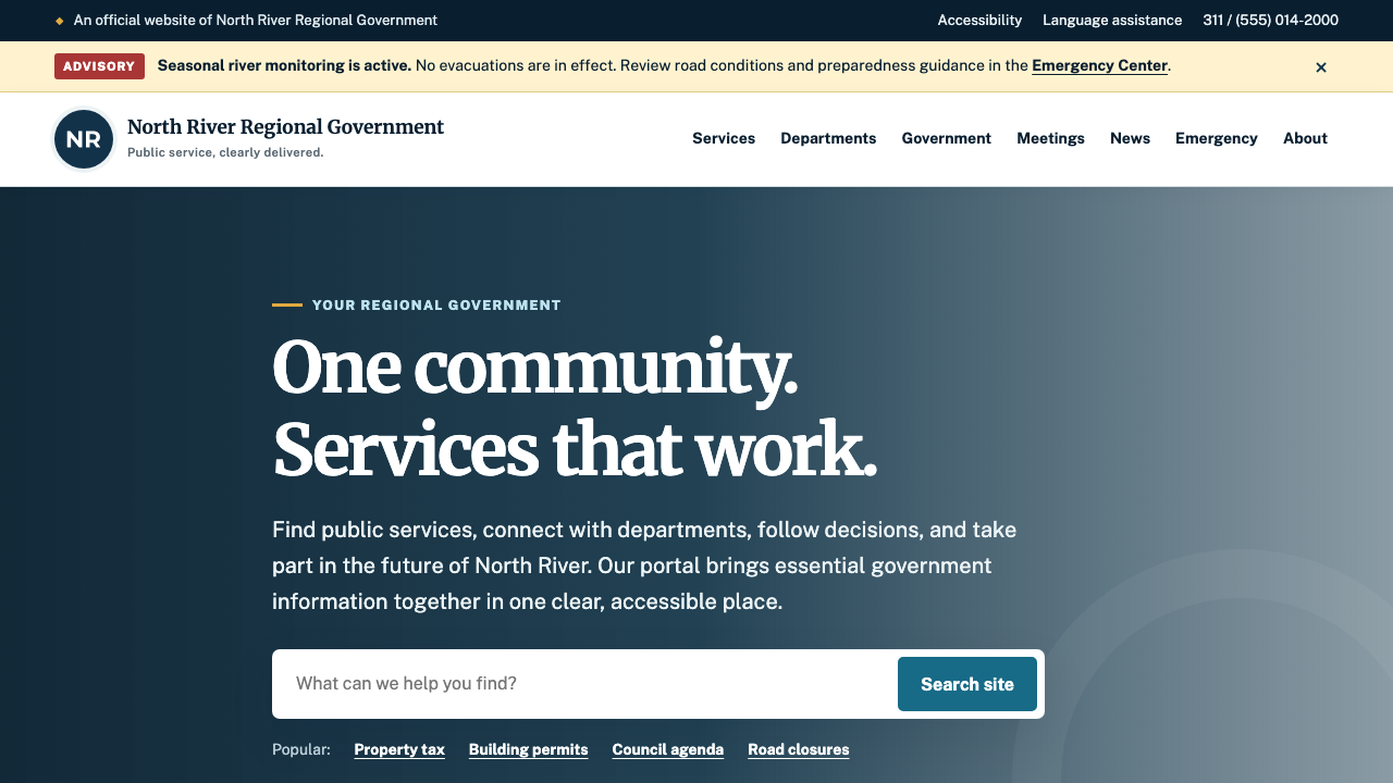 View Government page