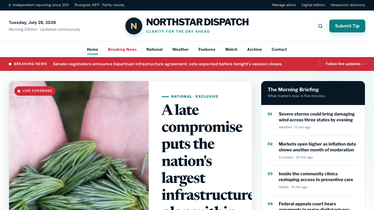 View News Weather Information page