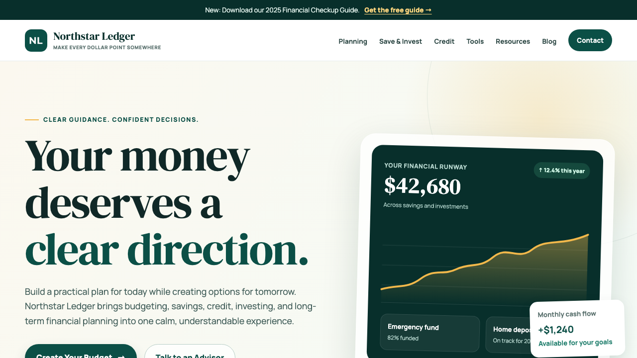 View Personal Finance page