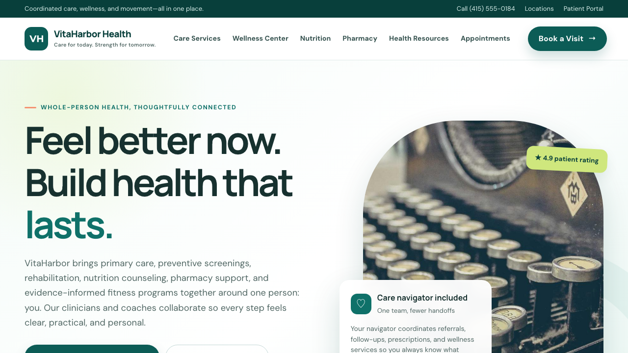 View Health and Fitness page