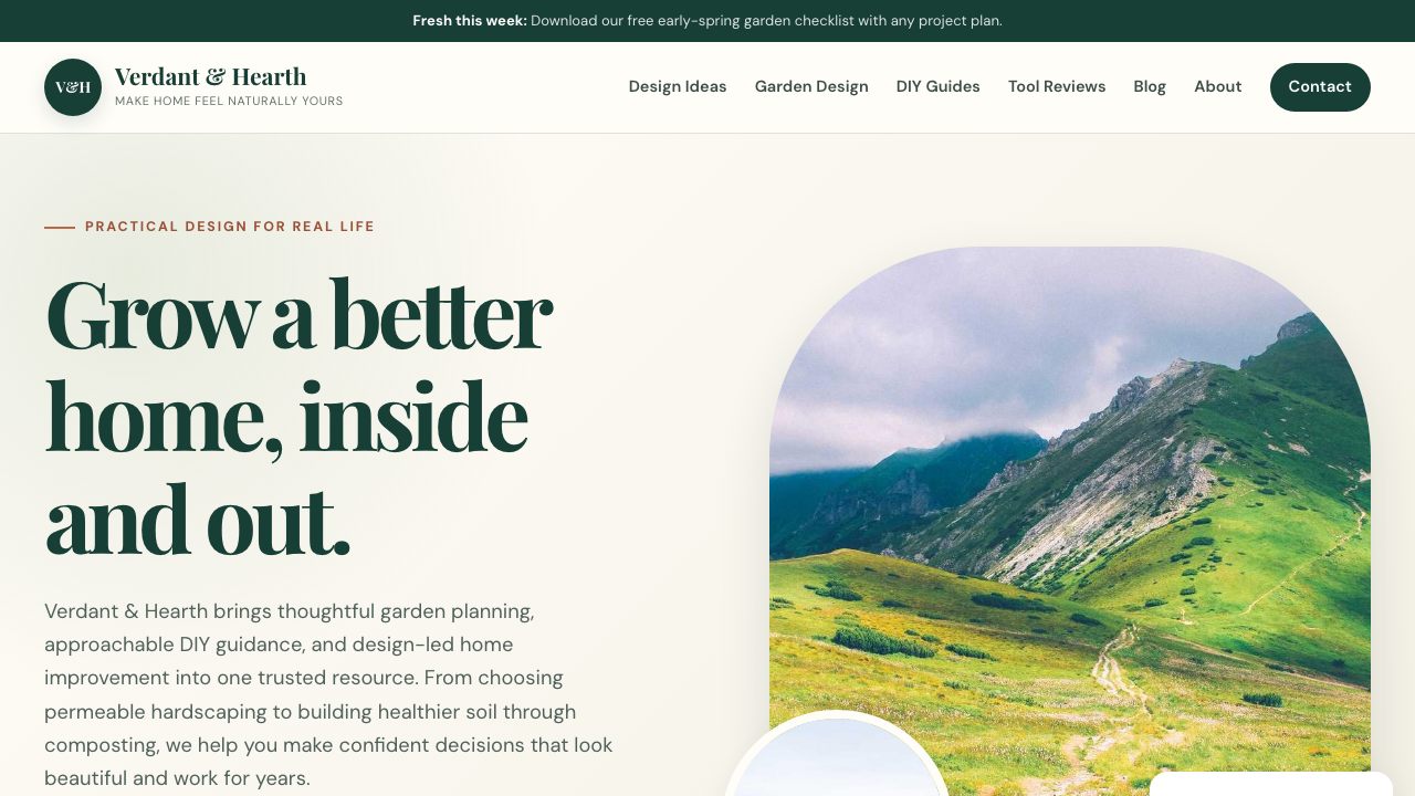 View Home and Garden page