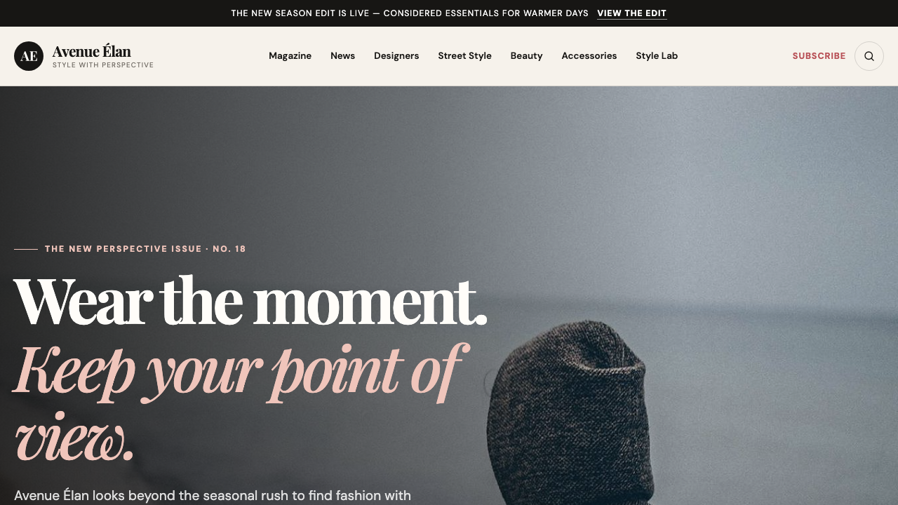 View Style and Fashion page