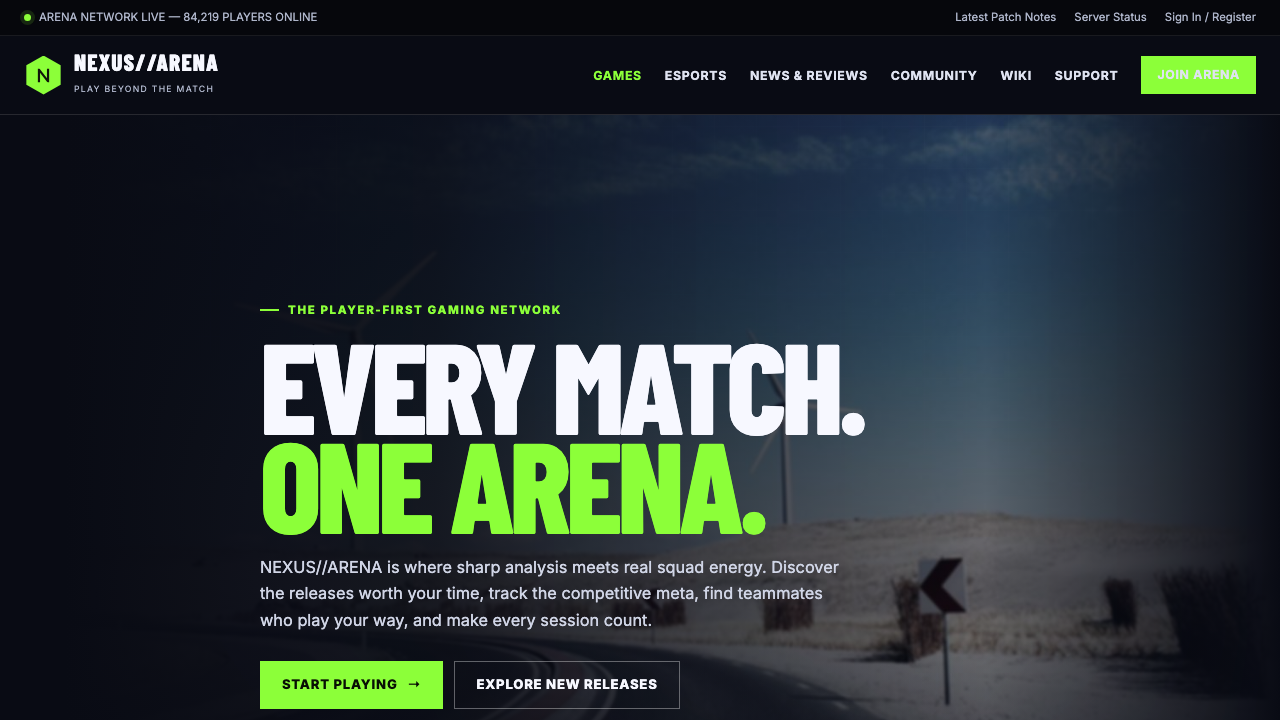 View Gaming page